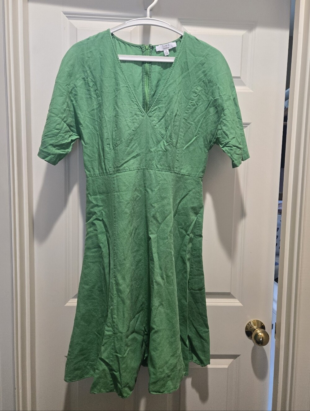 Tome Green Linen Dress